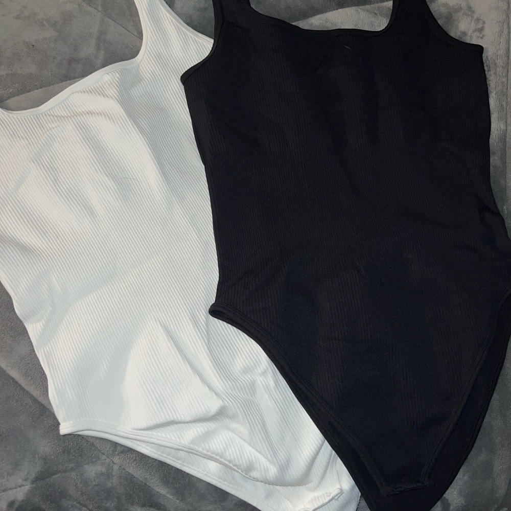 SOLD Black and white bodysuits